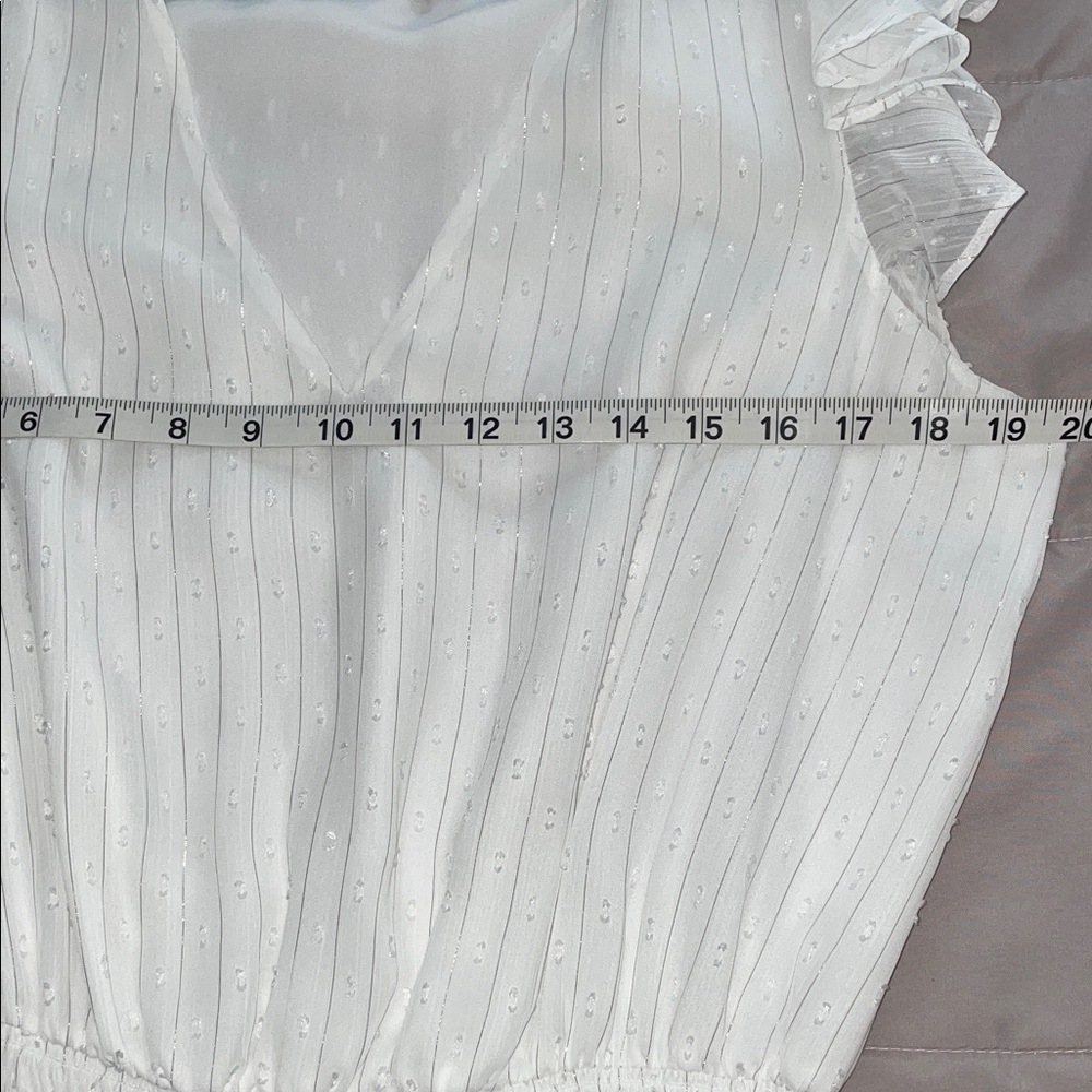 Ramy Brook White Ruffle Dress - Picture 10 of 14